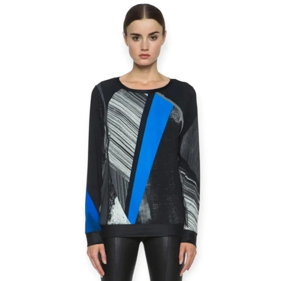 Helmut Lang Fracture Print Jersey Sweater Lightweight Long Sleeve Small - Picture 17 of 17